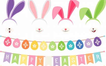 Happy Easter Bunnies and Bunting